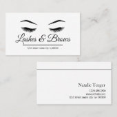 Lashes & Brows Salon Visitenkarte (Vorne/Hinten)