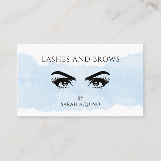 Lashes Brows Specialist Visitenkarte (Vorderseite)