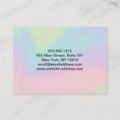 Lashes Business Card Visitenkarte (Rückseite)