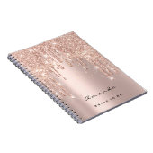 Lashes Confetti Makeup Artist Brautparty Spark Notizblock (Rechte Seite)