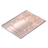 Lashes Confetti Makeup Artist Brautparty Spark Notizblock (Linke Seite)