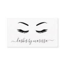 Lashes Einfach Minimalistisch Schwarz und Weiß