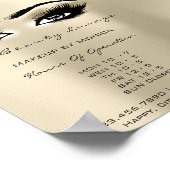 Lashes Eröffnungszeiten Elfenbeinsalon Augen Poster (Ecke)