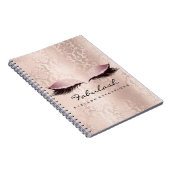 Lashes Erweiterungen Augen Makeup Artist Damask Pi Notizblock (Rechte Seite)