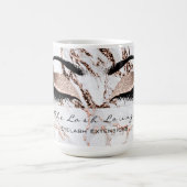 Lashes Erweiterungen Augen Makeup Kupfer weißer Ma Kaffeetasse (Mittel)