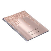 Lashes Event Rose Tropfen Makeup Artist Bridal Spa Notizblock (Rechte Seite)