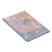 Lashes Extension Event Makeup Artist Bridal Rose Notizblock (Rechte Seite)