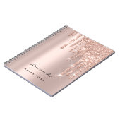 Lashes Extension Event Makeup Artist Bridal Spark Notizblock (Linke Seite)