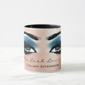 Lashes Extension Eye Makeup Studio Blue Black Rose Tasse (Zentrum)