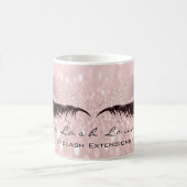 Lashes Extension Eye Makeup Studio Glitzer Rose Kaffeetasse (Mittel)