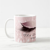 Lashes Extension Eye Makeup Studio Glitzer Rose Kaffeetasse (Links)