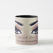 Lashes Extension Eye Makeup Studio Peach BlushPink Tasse (Zentrum)