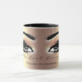 Lashes Extension Makeup Studio Peach Sepia Gold Tasse (Zentrum)