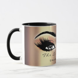 Lashes Extension Makeup Studio Peach Sepia Gold Tasse