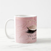 Lashes Extension Makeup Studio Pink Molten Glitzer Kaffeetasse (Links)