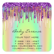 Lashes Extension Shop Holograph Lila gelb