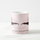 Lashes Extension Studio Pastel Pink Makeup Girly Kaffeetasse (Mittel)
