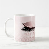 Lashes Extension Studio Rose Pink Makeup Girly Kaffeetasse (Links)