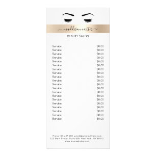 Lashes Eye Brow Flyer Werbekarte