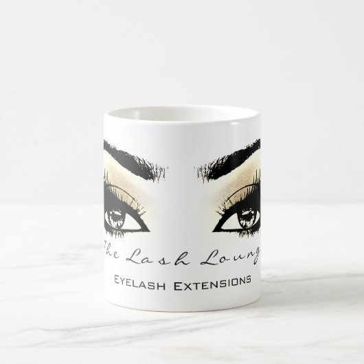Lashes Eye Makeup Studio Champaigne Kaffeetasse (Mittel)