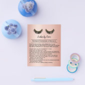 Lashes Eyelash Extension Salon Rose Flyer (Einzeln)