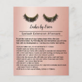 Lashes Eyelash Extension Salon Rose Flyer (Vorne)