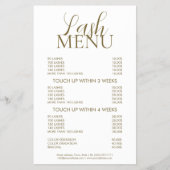 Lashes Eyelash Extensions Minimal Basic Simple Flyer (Vorne)