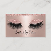 Lashes Eyelash Eye Makeup Rose Visitenkarte (Vorderseite)
