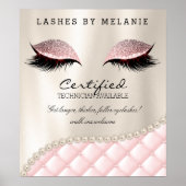 Lashes Eyelash Makeup Poster Hübsche Augen (Vorne)