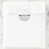 Lashes Eyelashes Erweiterungen Silber Schönheit Runder Aufkleber (Tasche)