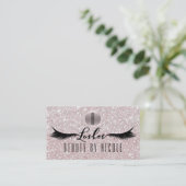 LASHES Eyelashes Glitzer Customer Loyalty Card Treuekarte (Stehend Vorderseite)