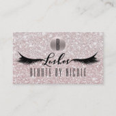 LASHES Eyelashes Glitzer Customer Loyalty Card Treuekarte (Vorderseite)