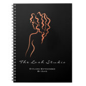 Lashes Eyes Makeup WELLNESS-CENTER Hair Artist Cor Notizblock (Vorderseite)