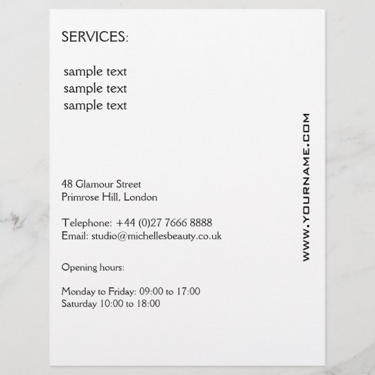 Lashes Flyer (Hinten)