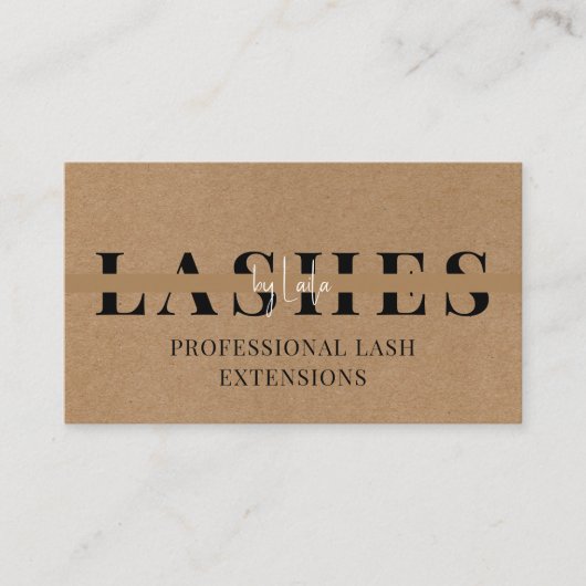 Lashes/Foto Visitenkarte (Vorderseite)