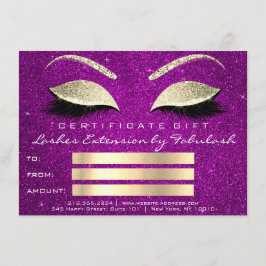 Lashes Gold Pink Makeup Artist Geschenk