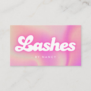 Lashes Groovy Retro Pink Visitenkarte