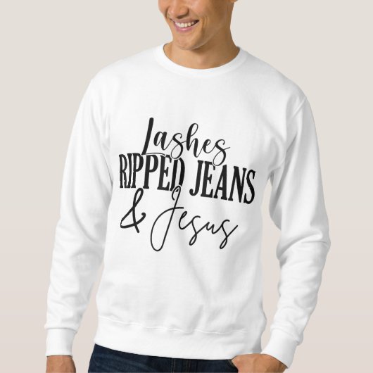 Lashes Jeans und Jesus Lash Artist Lash Tee (Vorderseite)
