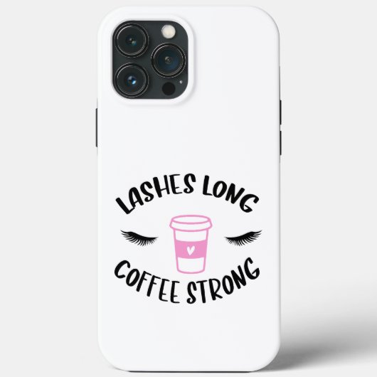 Lashes lange Kaffeepause Case-Mate iPhone Hülle (Rückseite)