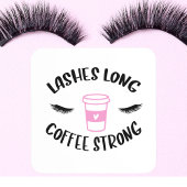 Lashes lange Kaffeepause Getränkeuntersetzer