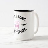Lashes lange Kaffeepause Zweifarbige Tasse (VorderseiteRechts)
