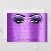 Lashes Lila Violet-Makeup-Zertifikat (Vorderseite)