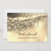 Lashes Lux Makeup Certificate Geschenk Gold Lux (Rückseite)