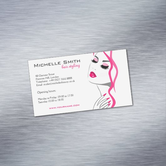 Lashes Magnetische Visitenkarte (Beispiel)