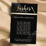 Lashes Makeup Artist Black Floral Beauty Salon Flyer<br><div class="desc">Lashes Makeup Artist Black Floral Beauty Salon Broschüren.</div>