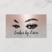 Lashes Makeup Artist Blush Rose Treuekarte (Vorderseite)