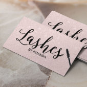 Lashes Makeup Artist Blush Rose Visitenkarte