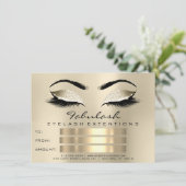Lashes Makeup Artist Certificate Geschenk Champaig (Stehend Vorderseite)