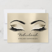 Lashes Makeup Artist Certificate Geschenk Champaig (Rückseite)