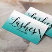 Lashes Makeup Artist Eyelash Extension Watercolor Visitenkarte